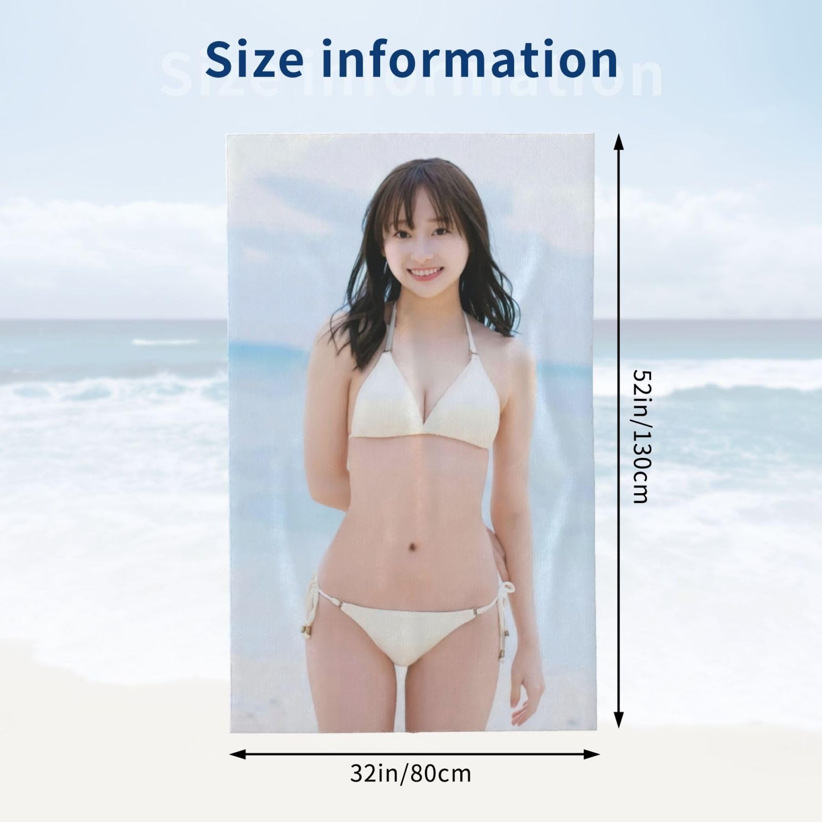 Amazon｜影山優佳5 ビーチタオル バスタオルマイクロファイバー
